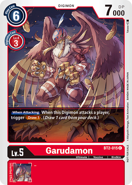 Digimon TCG Card BT2-015_P1 Garudamon