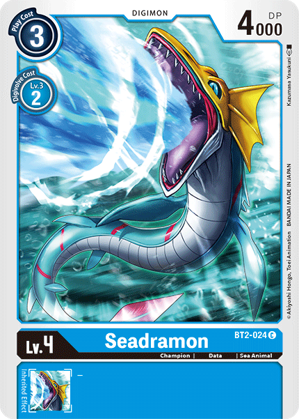 Digimon TCG Card 'BT2-024' 'Seadramon'