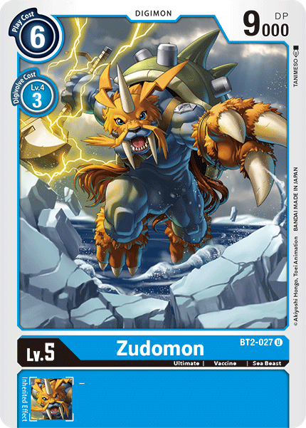 Digimon TCG Card 'BT2-027' 'Zudomon'