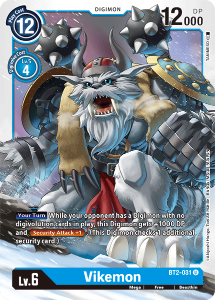 Digimon TCG Card 'BT2-031' 'Vikemon'