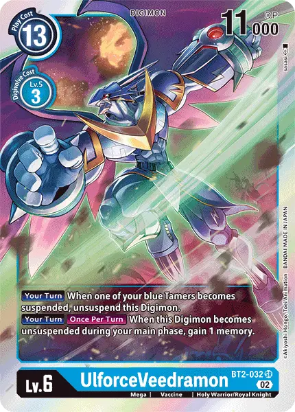 Digimon TCG Card BT2-032_P4 UlforceVeedramon