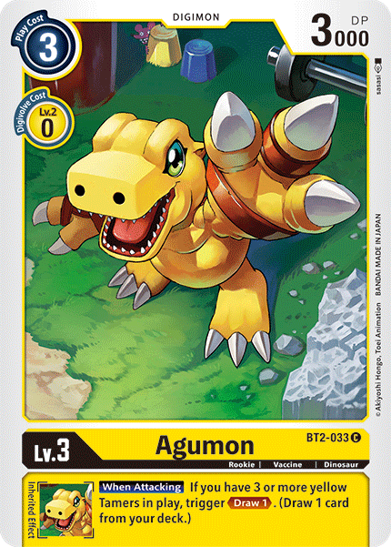 Digimon TCG Card 'BT2-033' 'Agumon'