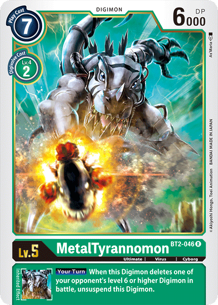 Digimon TCG Card 'BT2-046' 'MetalTyrannomon'