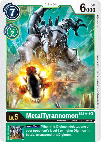 Digimon TCG Card 'BT2-046' 'MetalTyrannomon'