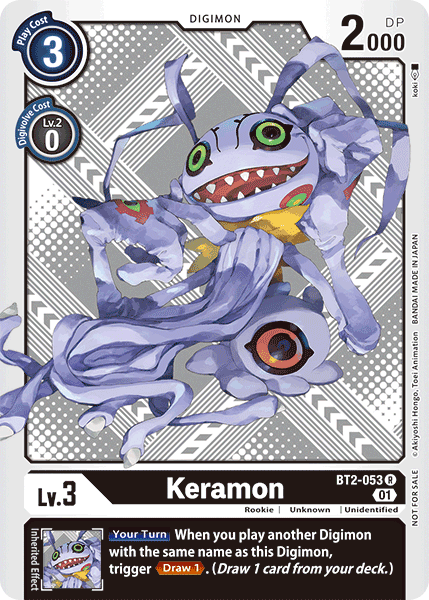 Digimon TCG Card BT2-053_P2 Keramon