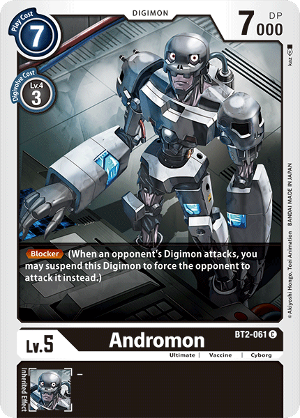 Digimon TCG Card 'BT2-061' 'Andromon'