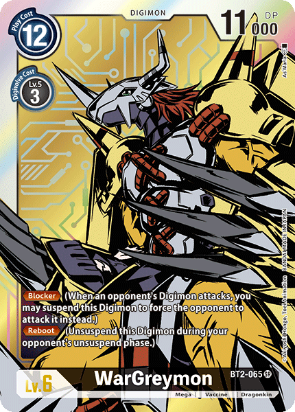 Digimon TCG Card BT2-065_P1 WarGreymon