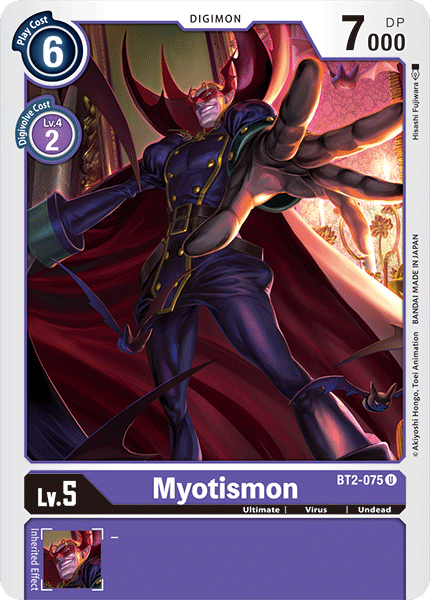 Digimon TCG Card 'BT2-075' 'Myotismon'