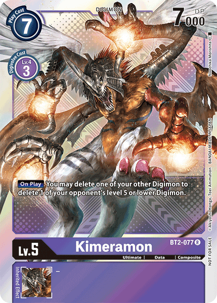 Digimon TCG Card 'BT2-077_P2' 'Kimeramon'