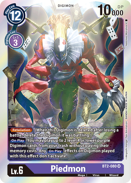 Digimon TCG Card 'BT2-080' 'Piedmon'