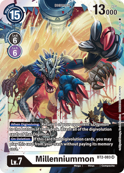 Digimon TCG Card 'BT2-083' 'Millenniummon'