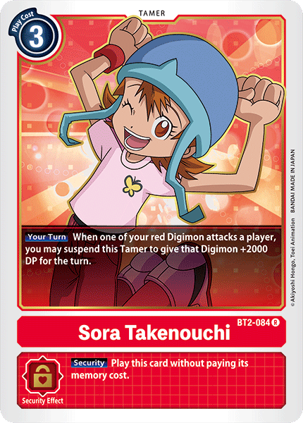 Digimon TCG Card 'BT2-084' 'Sora Takenouchi'