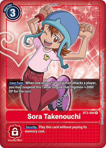 Digimon TCG Card 'BT2-084_P1' 'Sora Takenouchi'