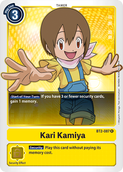 Digimon TCG Card BT2-087 Kari Kamiya