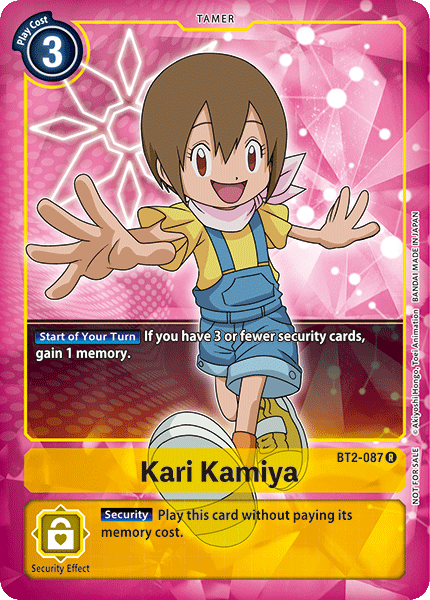 Digimon TCG Card BT2-087_P1 Kari Kamiya