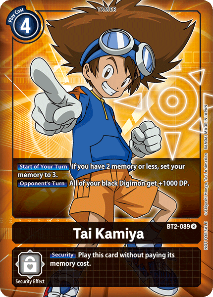 Digimon TCG Card 'BT2-089_P1' 'Tai Kamiya'