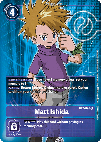 Digimon TCG Card 'BT2-090_P1' 'Matt Ishida'