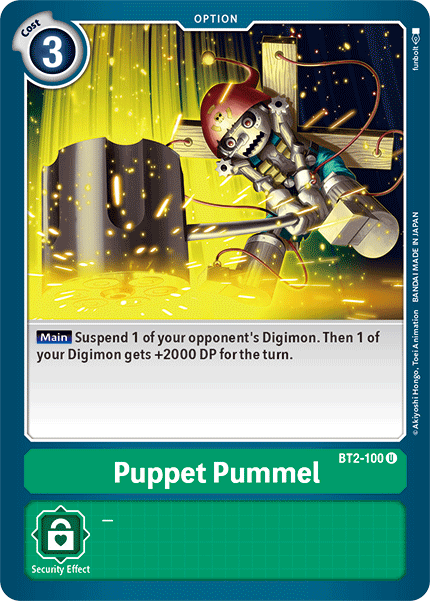 Digimon TCG Card 'BT2-100' 'Puppet Pummel'