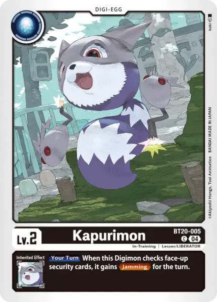 Digimon TCG Card 'BT20-005' 'Kapurimon'
