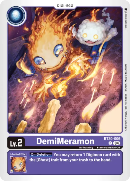 Digimon TCG Card 'BT20-006' 'DemiMeramon'