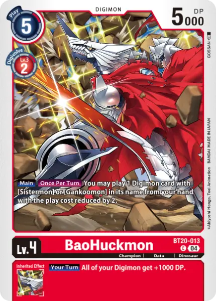 Digimon TCG Card 'BT20-013' 'BaoHuckmon'
