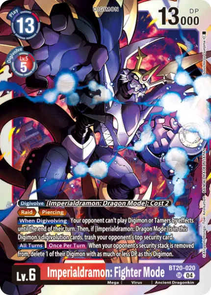 Deck Imperialdramon Virus - 2nd with preview of card BT20-020