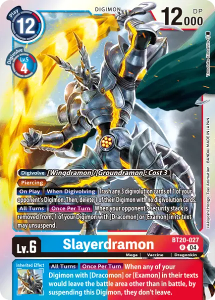 Digimon TCG Card 'BT20-027' 'Slayerdramon'