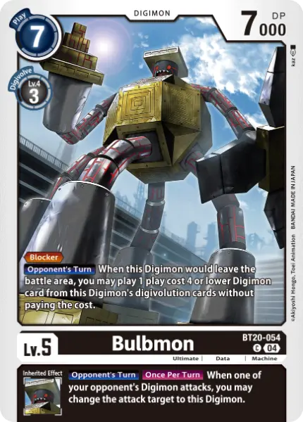 Digimon TCG Card 'BT20-054' 'Bulbmon'