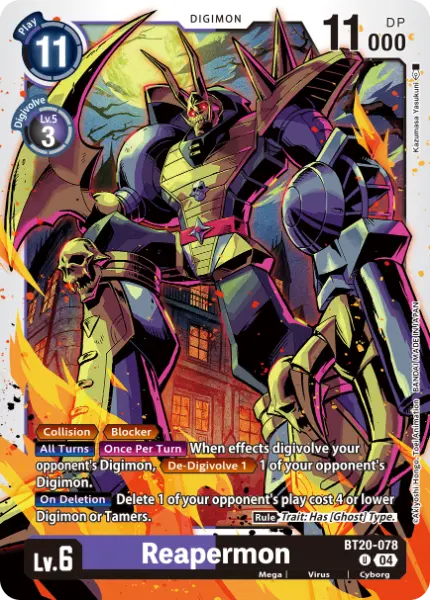 Digimon TCG Card 'BT20-078' 'Reapermon'