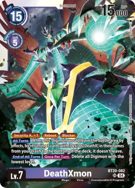Digimon TCG Card 'BT20-082' 'DeathXmon'