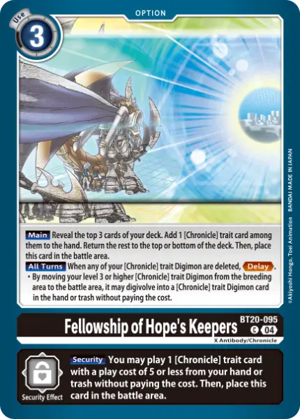 Digimon TCG Card 'BT20-095' 'Fellowship of Hope's Keepers'