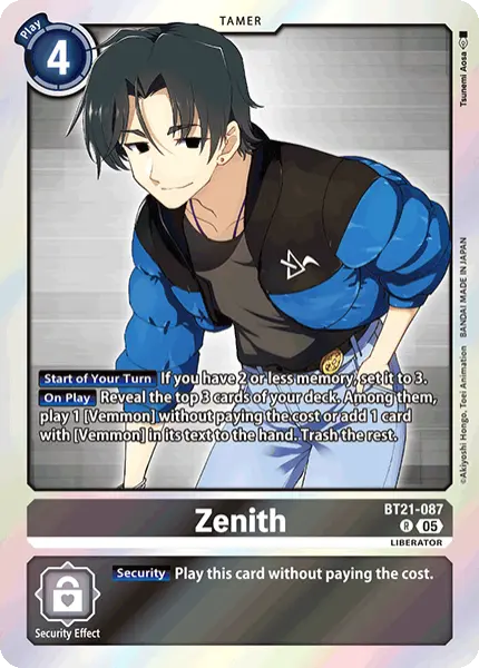 Digimon TCG Card 'BT21-087' 'Zenith'