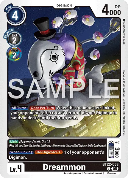 Digimon TCG Card 'BT22-058' 'Dreammon'