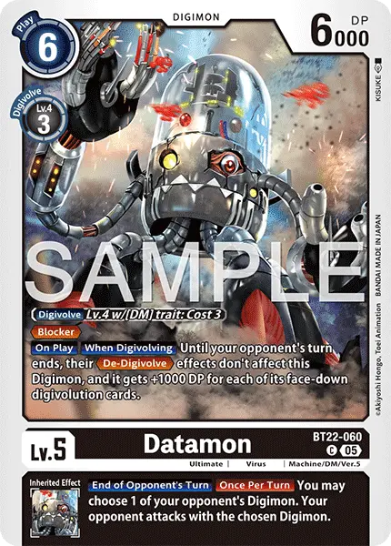 Digimon TCG Card 'BT22-060' 'Datamon'