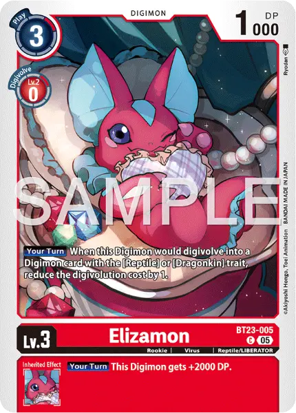 Digimon TCG Card 'BT23-005' 'Elizamon'