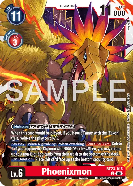 Digimon TCG Card 'BT23-015' 'Phoenixmon'
