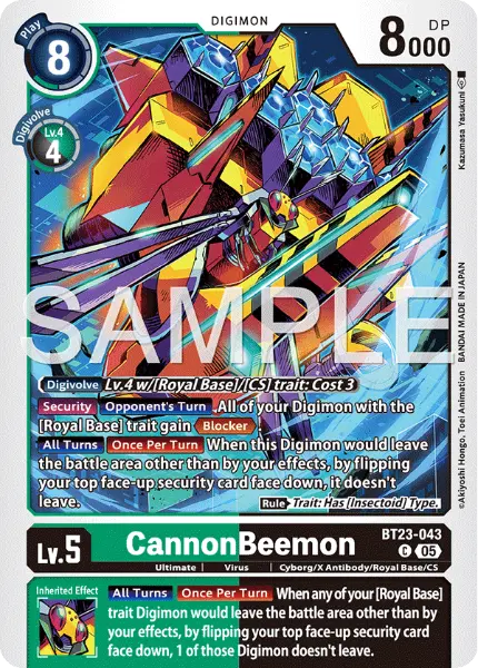 Deck Royal Base - 4th with preview of card BT23-043