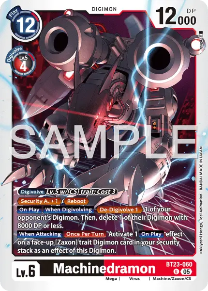 Digimon TCG Card 'BT23-060' 'Machinedramon'