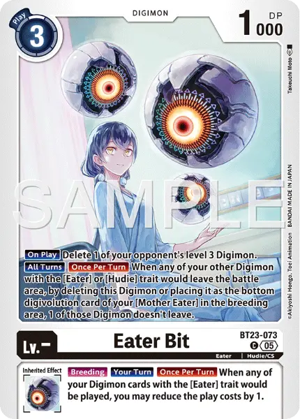 Digimon TCG Card 'BT23-073' 'Eater Bit'