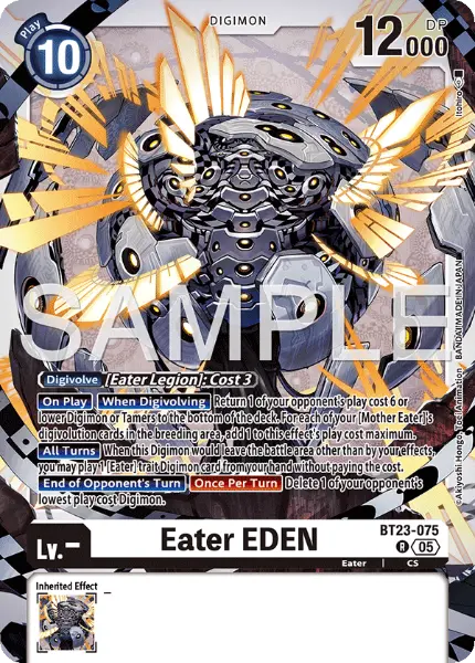 Digimon TCG Card 'BT23-075' 'Eater EDEN'