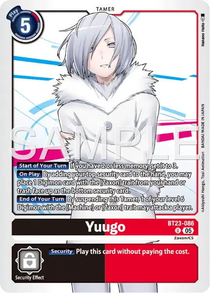 Digimon TCG Card 'BT23-086' 'Yuugo'