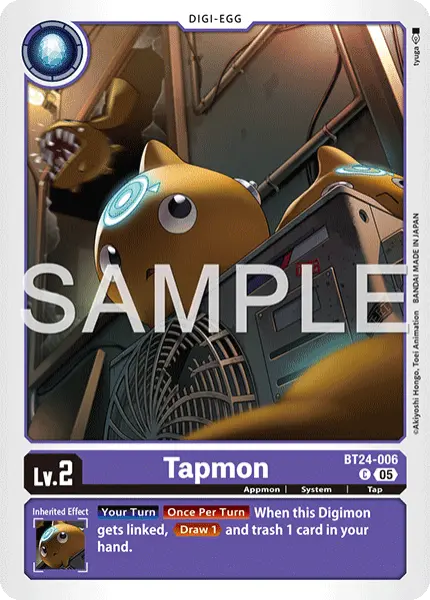 Digimon TCG Card 'BT24-006' 'Tapmon'