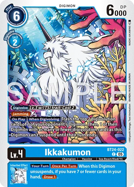 Digimon TCG Card 'BT24-022' 'Ikkakumon'