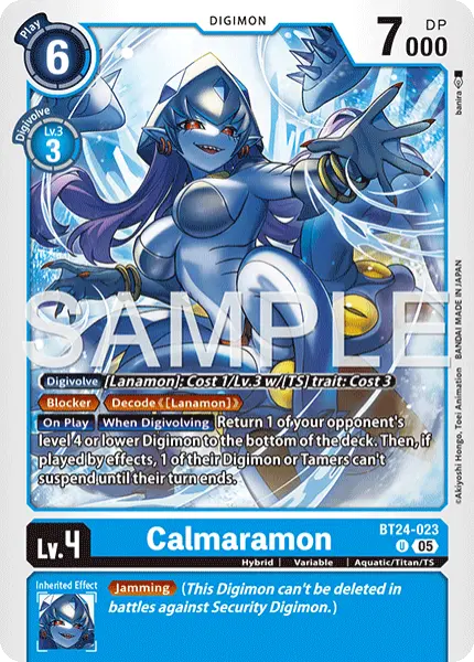 Digimon TCG Card 'BT24-023' 'Calmaramon'