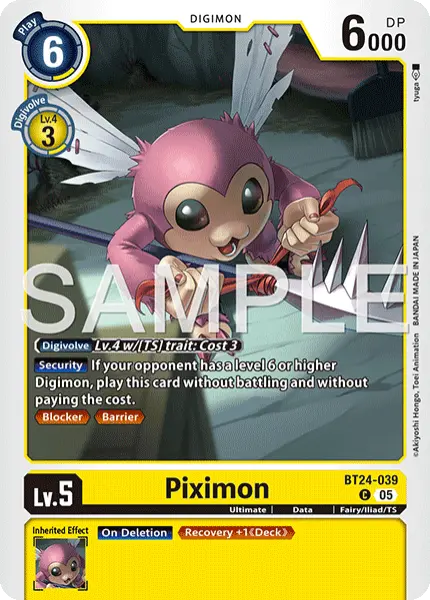 Digimon TCG Card 'BT24-039' 'Piximon'