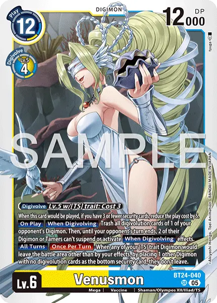 Digimon TCG Card 'BT24-040' 'Venusmon'
