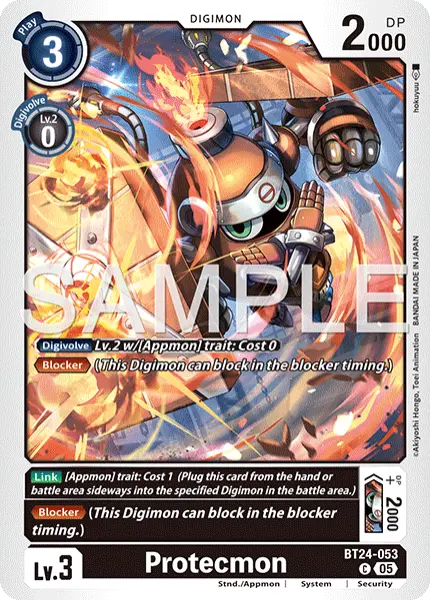 Digimon TCG Card 'BT24-053' 'Protecmon'