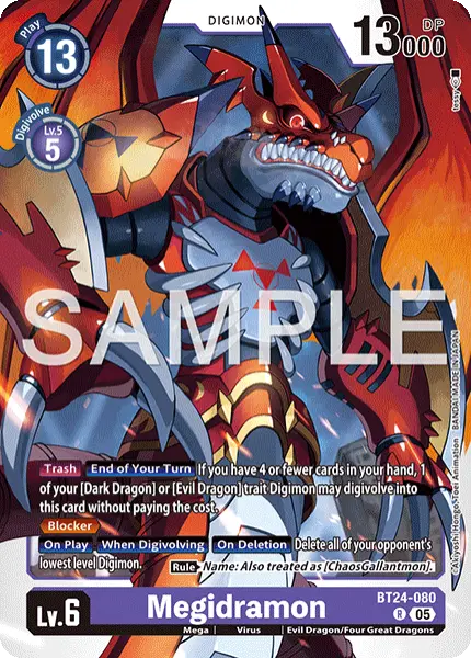Digimon TCG Card 'BT24-080' 'Megidramon'