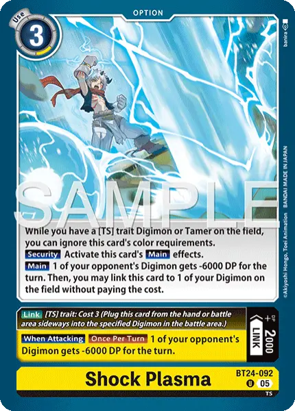 Digimon TCG Card 'BT24-092' 'Shock Plasma'
