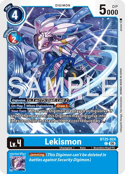 Digimon TCG Card 'BT25-024' 'Lekismon'